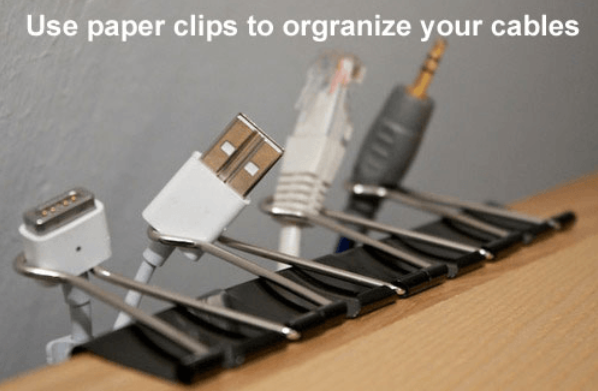 How about that for a home office cable organizer?