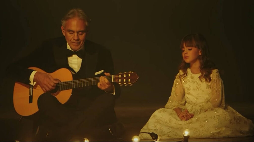 Beautiful rendition of Hallelujah by Andrea and Virginia Bocelli