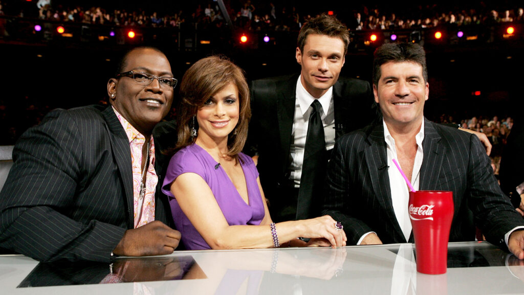 Simon Cowell on a talent show's judge's panel