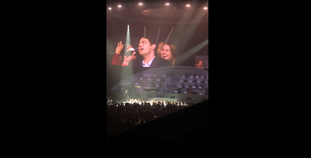 Michael Bublé fan steals the show